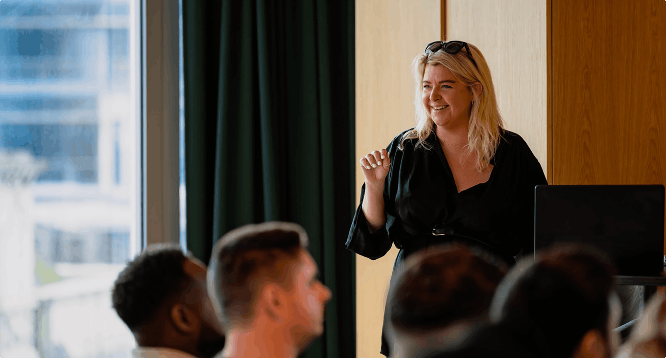 Triangle behind a mountain range made with structural grid like texture