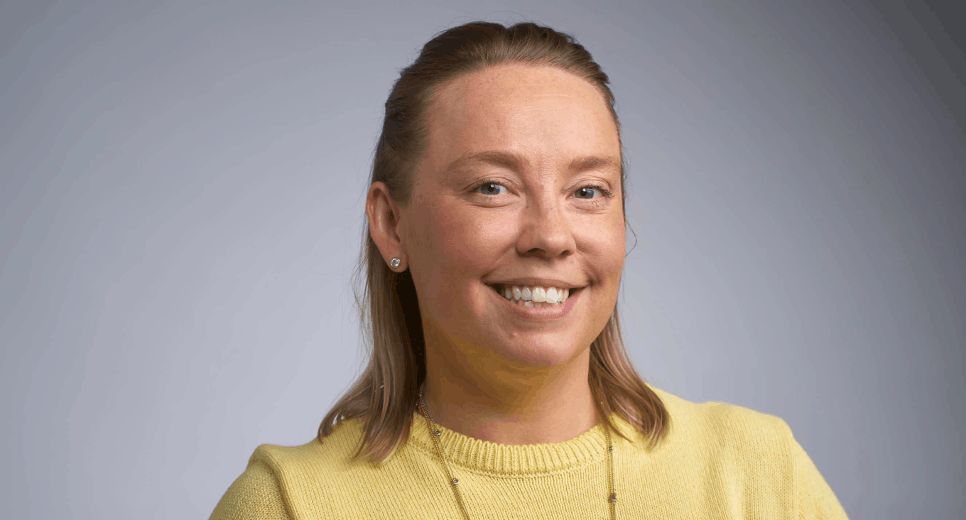 Triangle behind a mountain range made with structural grid like texture