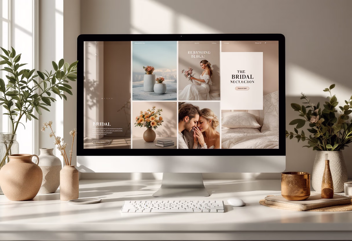 image of past wedding planning project on a brochure