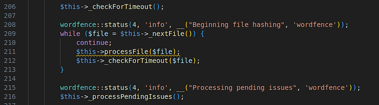 Wordfence scanner corrupted by hackers