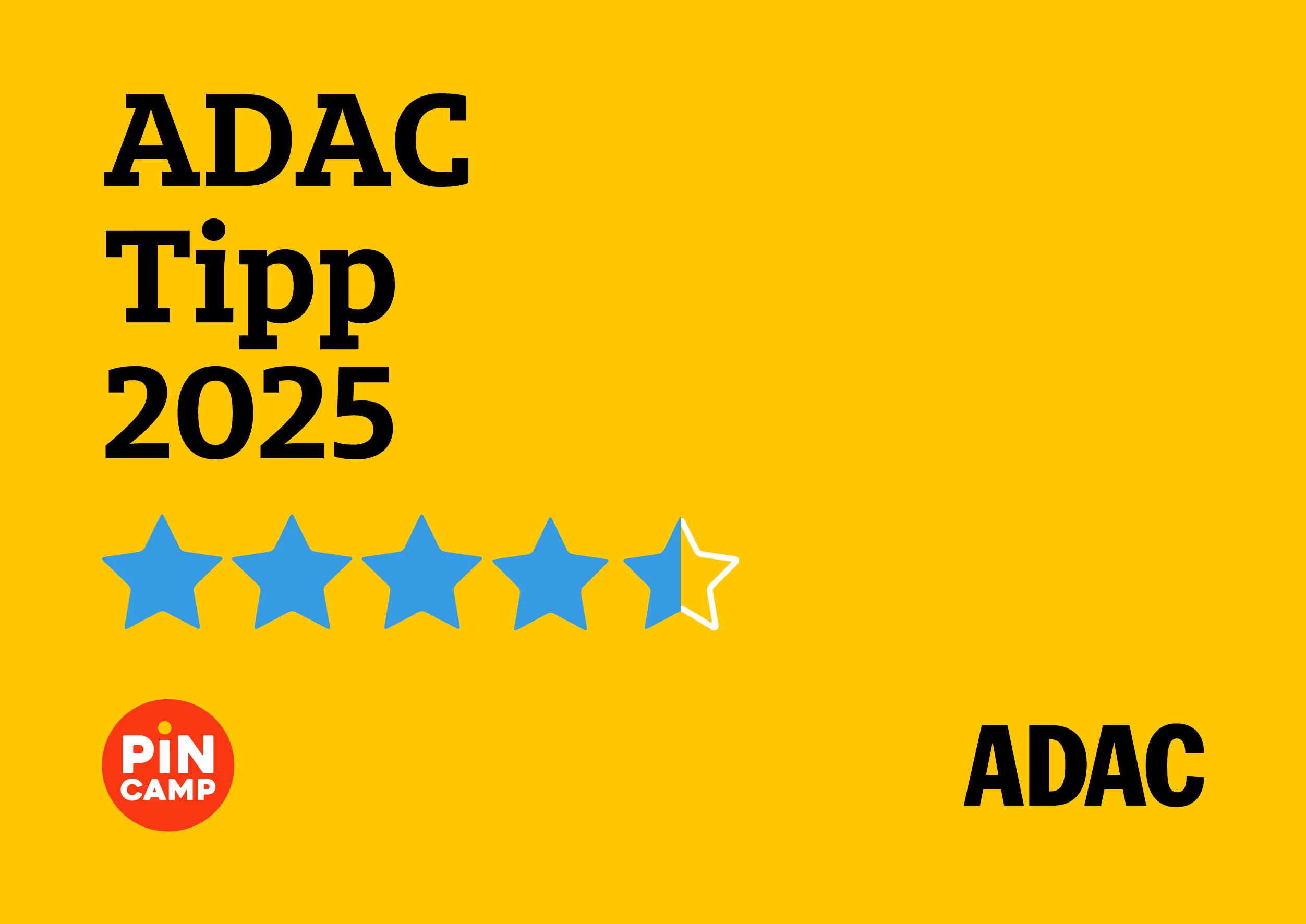 ADAC Tipp 2025 - 4,5 Sterne