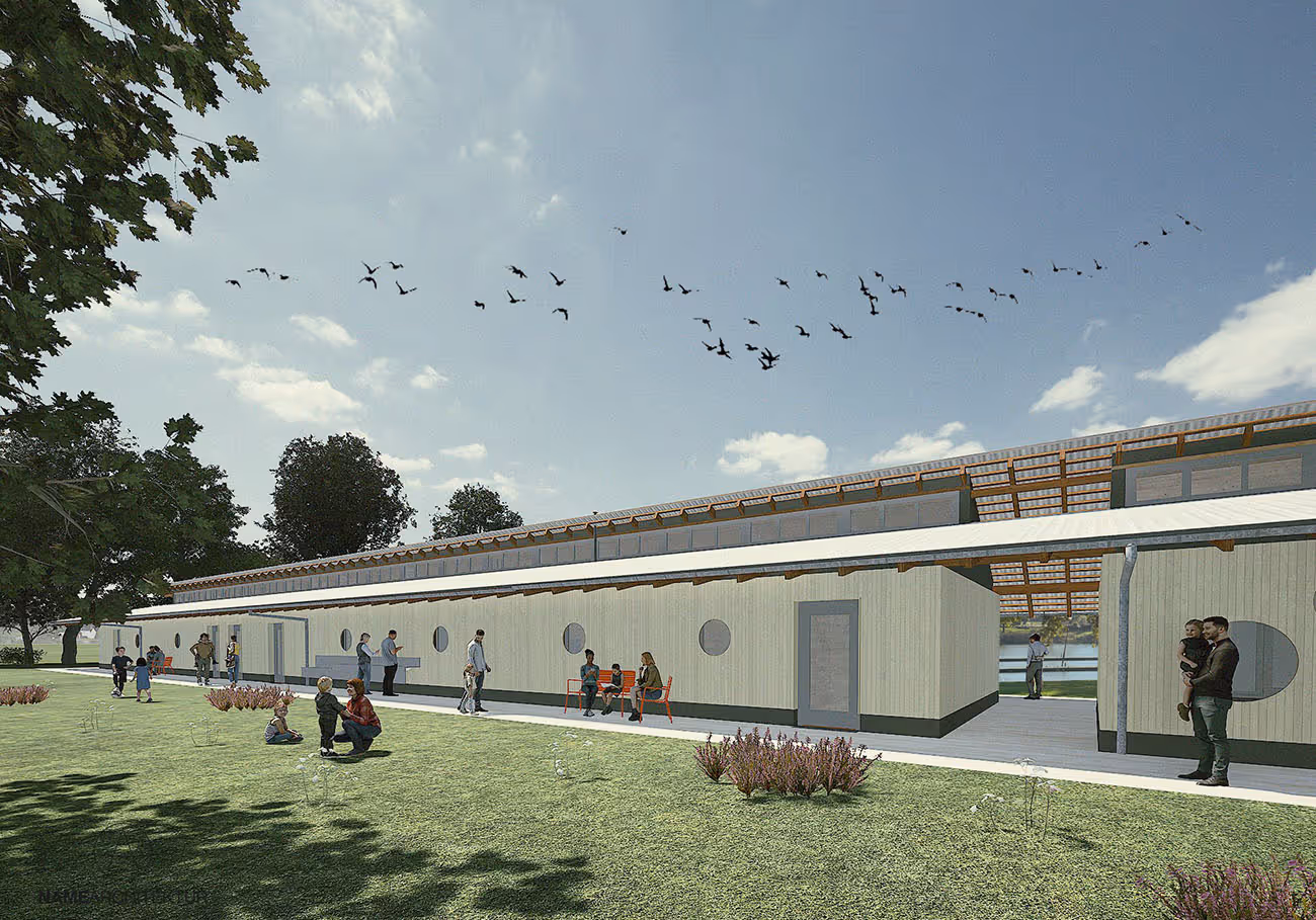 Sanitärgebäude Vlotho 3D-Visualisierung