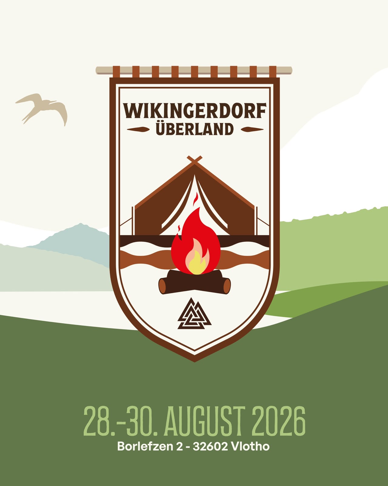 Drei Tage lang wird Überland Vlotho zum lebendigen Wikingerdorf.