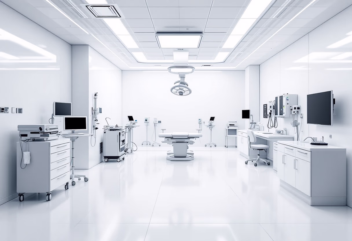 [background image] image of a healthcare environment (for an ai healthcare company)