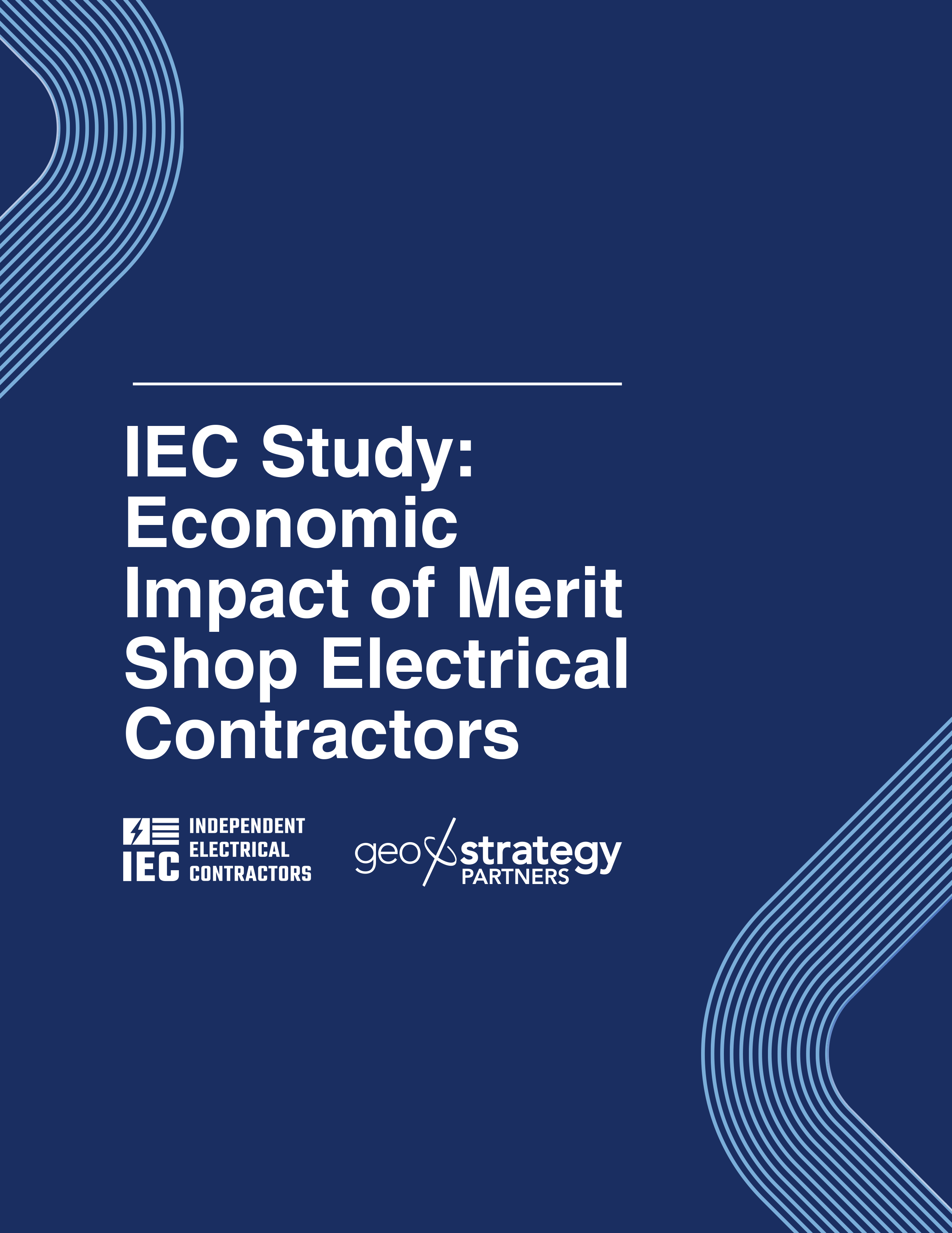 IEC Study: Economic Impact of Merit Shop Electrical Contractors cover page