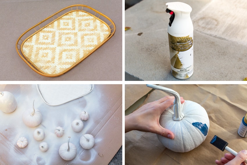 How to Make This Easy DIY Painted Pumpkins Centerpiece