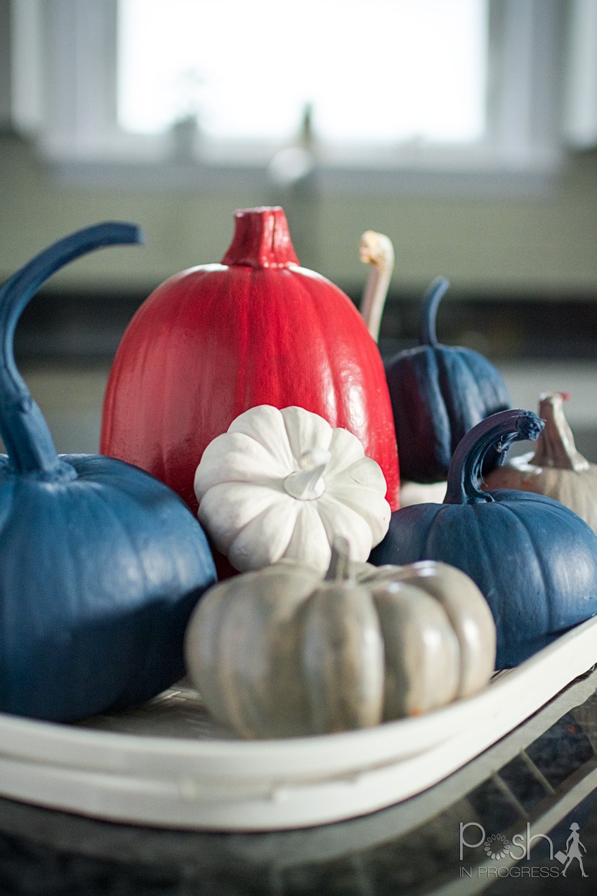 How to Make This Easy DIY Painted Pumpkins Centerpiece