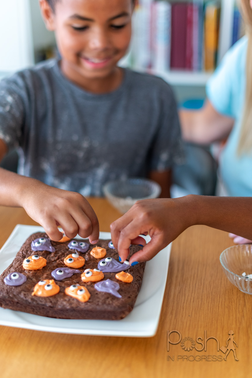 spooky halloween brownies posh in progress