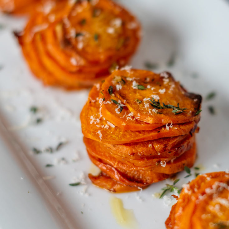 Easy Sweet Potato Stacks