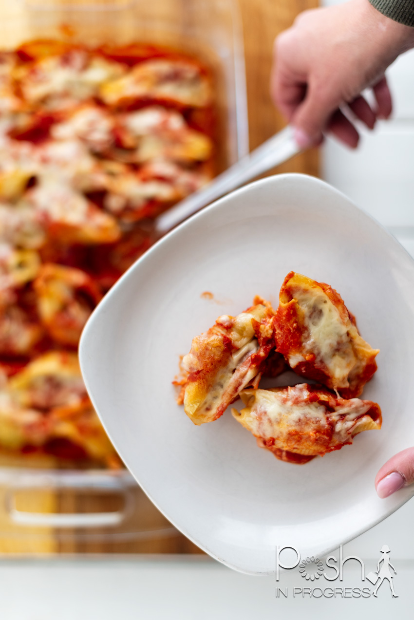 stuffed shells with ground beef and mushrooms 2