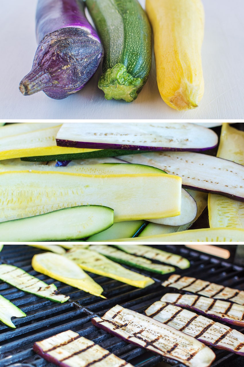 Memorial Day Grilling Recipes by popular LA lifestyle blog, Posh in Progress: image of squash, zucchini, and eggplant. 
