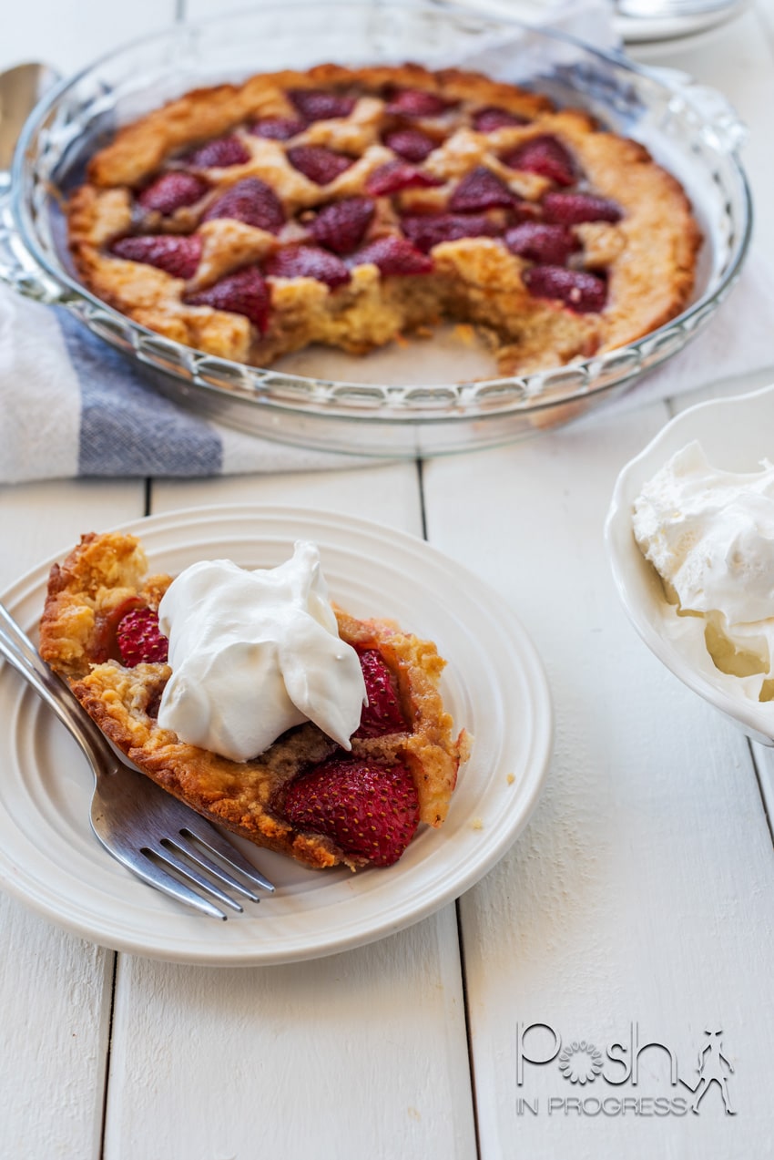 Strawberry Spoon Cake Recipe featured by top LA lifestyle blogger, Posh in Progress