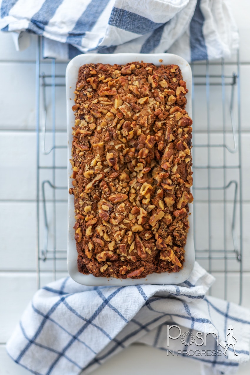 This loaf pan is so pretty! It makes the most moist banana bread ever!