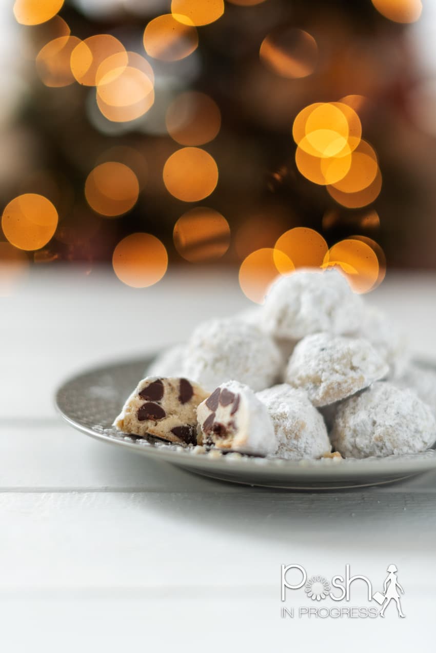 snowball cookies with chocolate chips 2