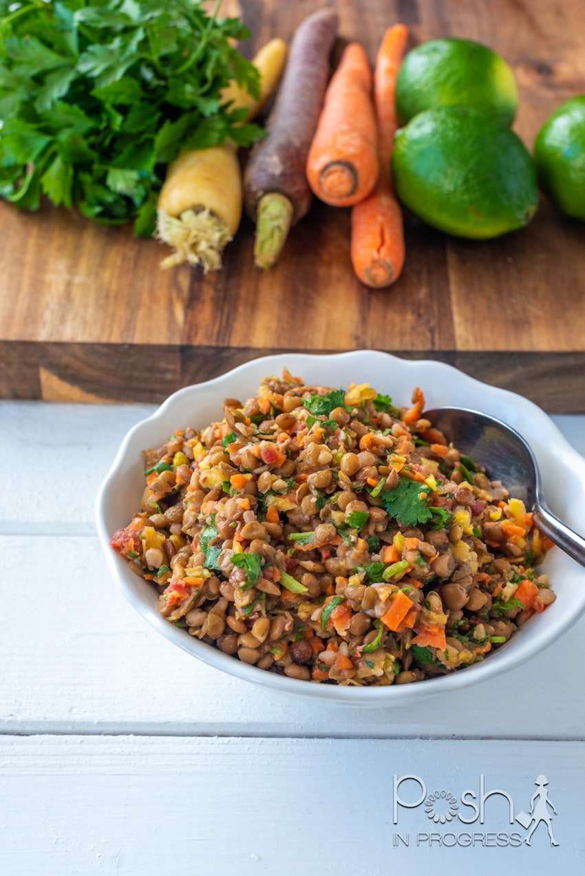 cilantro lime lentil salad