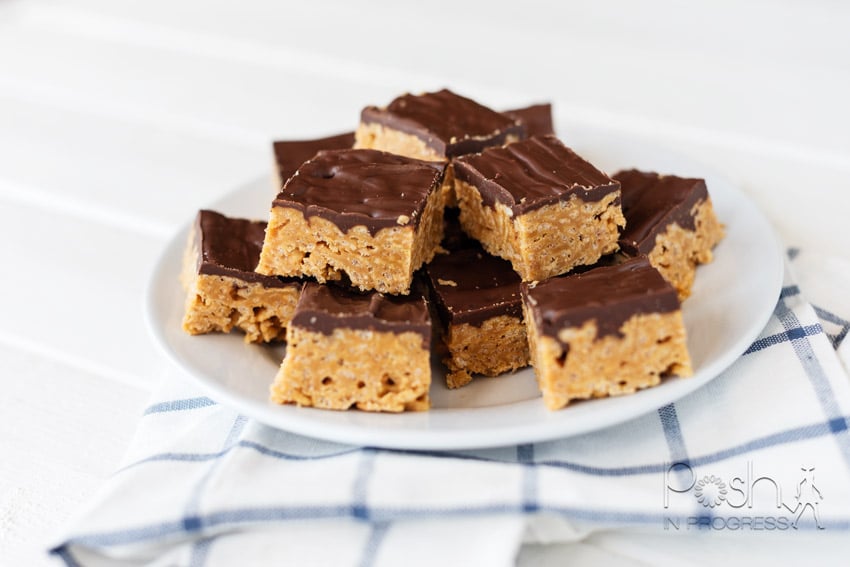 No Bake Special K Bars Recipe With Peanut Butter and Chocolate featured by top LA lifestyle blogger, Posh in Progress