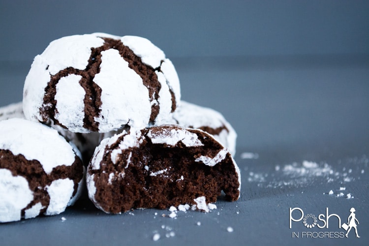 chocolate snowcap cookies