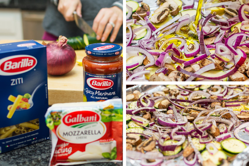 Roasted Mediterranean Vegetable Baked Ziti