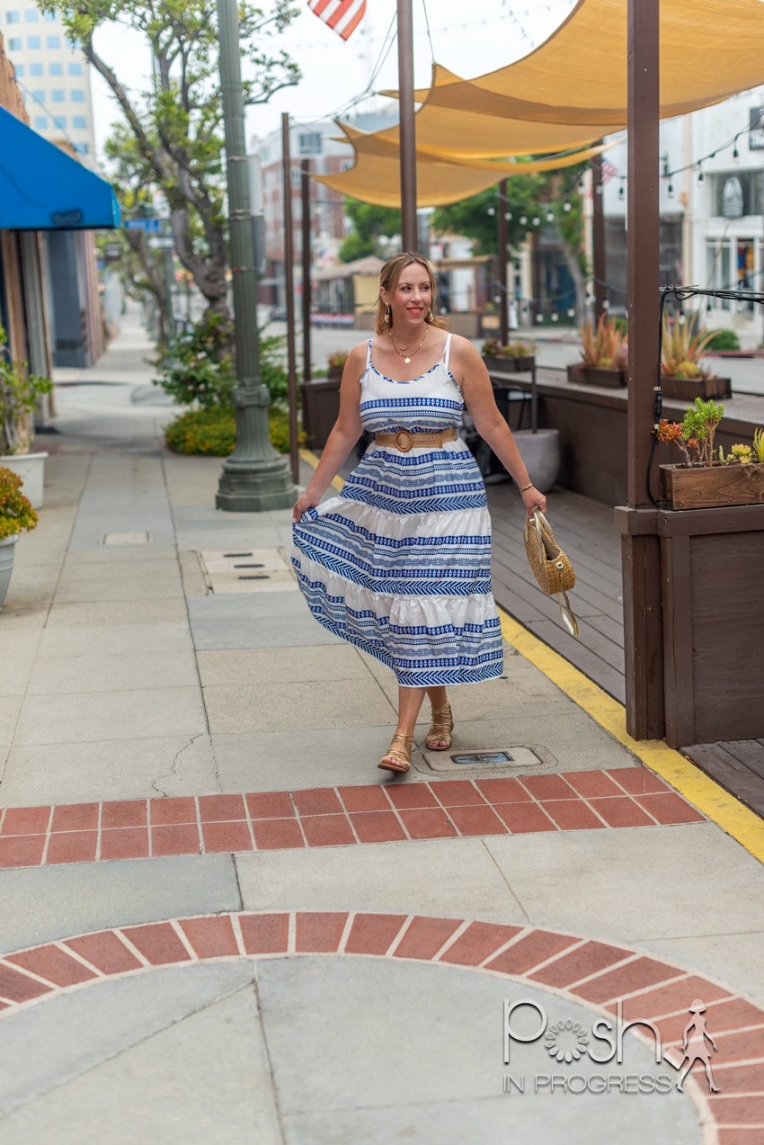 geo print dress stacey freeman posh in progress 3