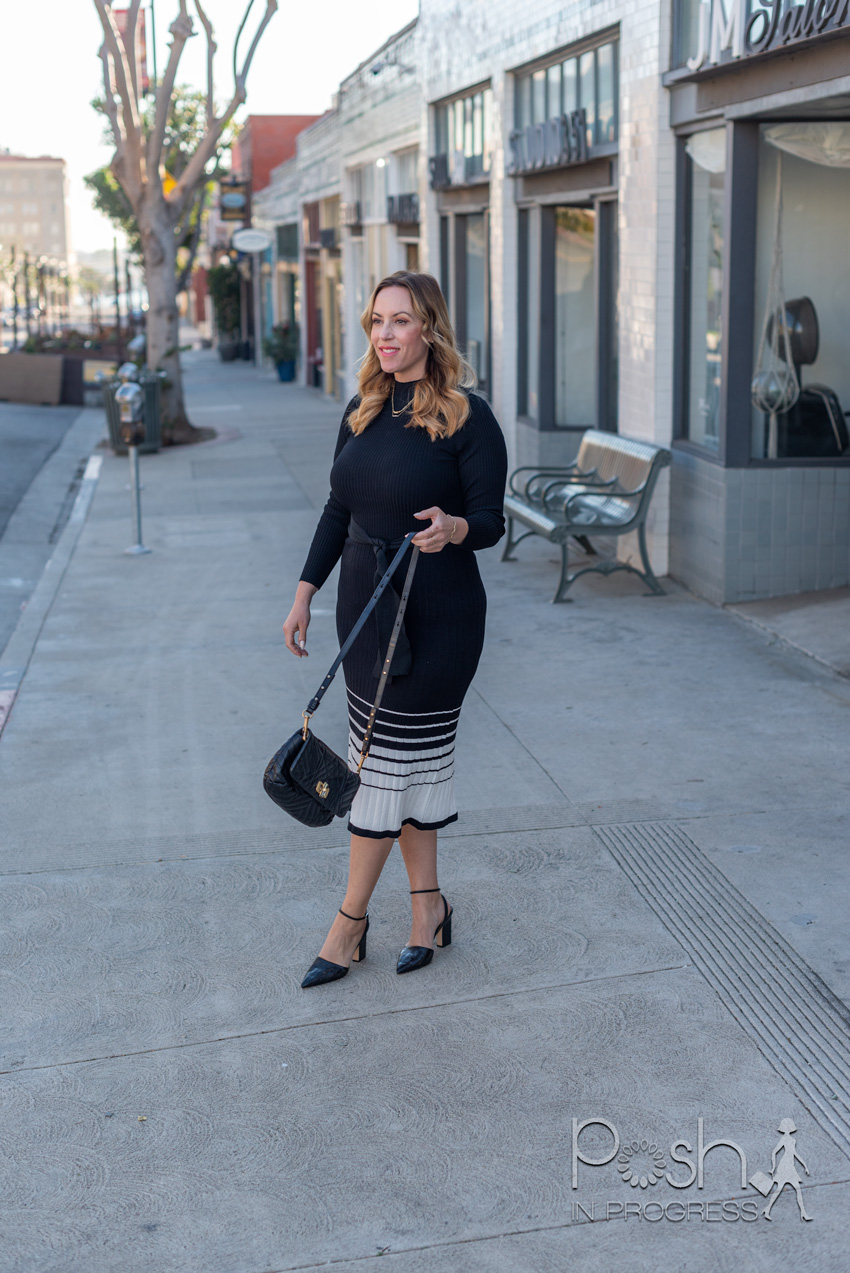 black sweater dress 5 stacey freeman posh in progress