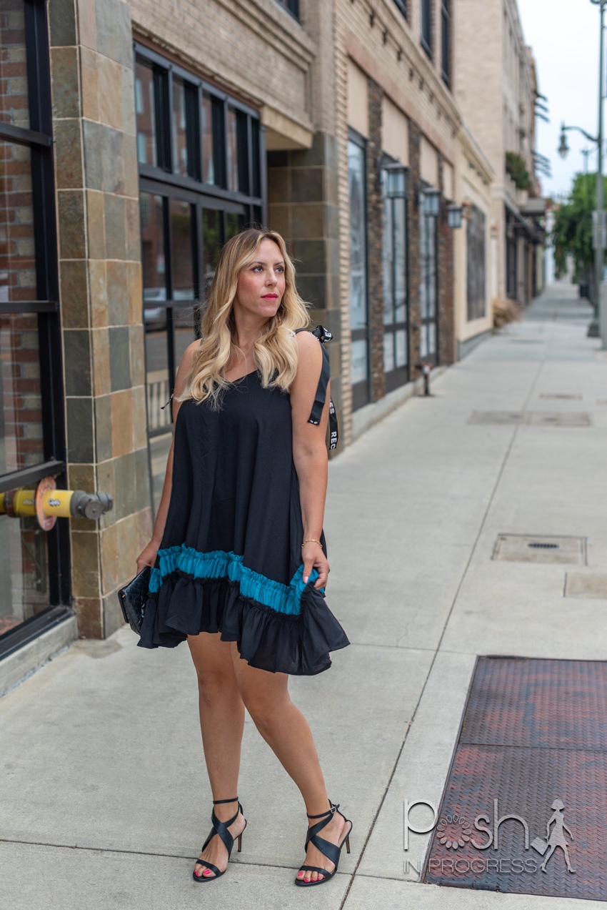 flowy black dress 1
