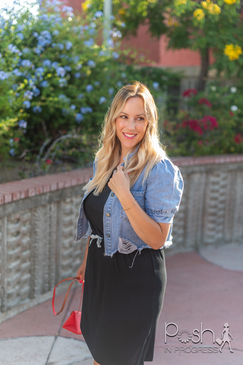 A Short Sleeve Denim Jacket is the Best Layering Piece