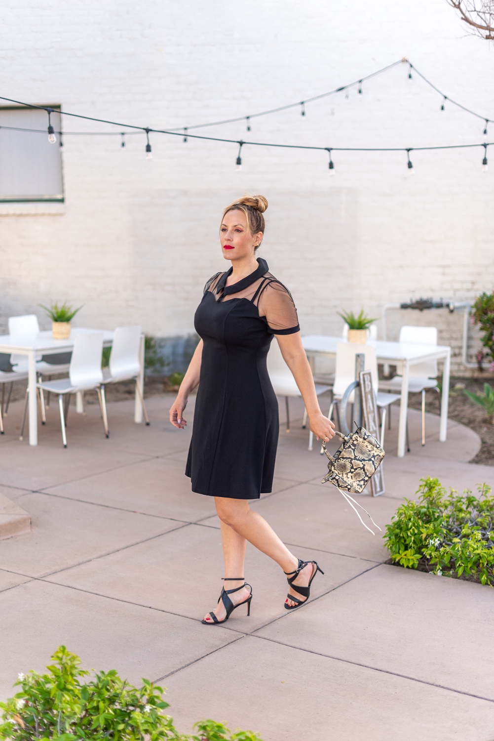 sheer top black dress 2