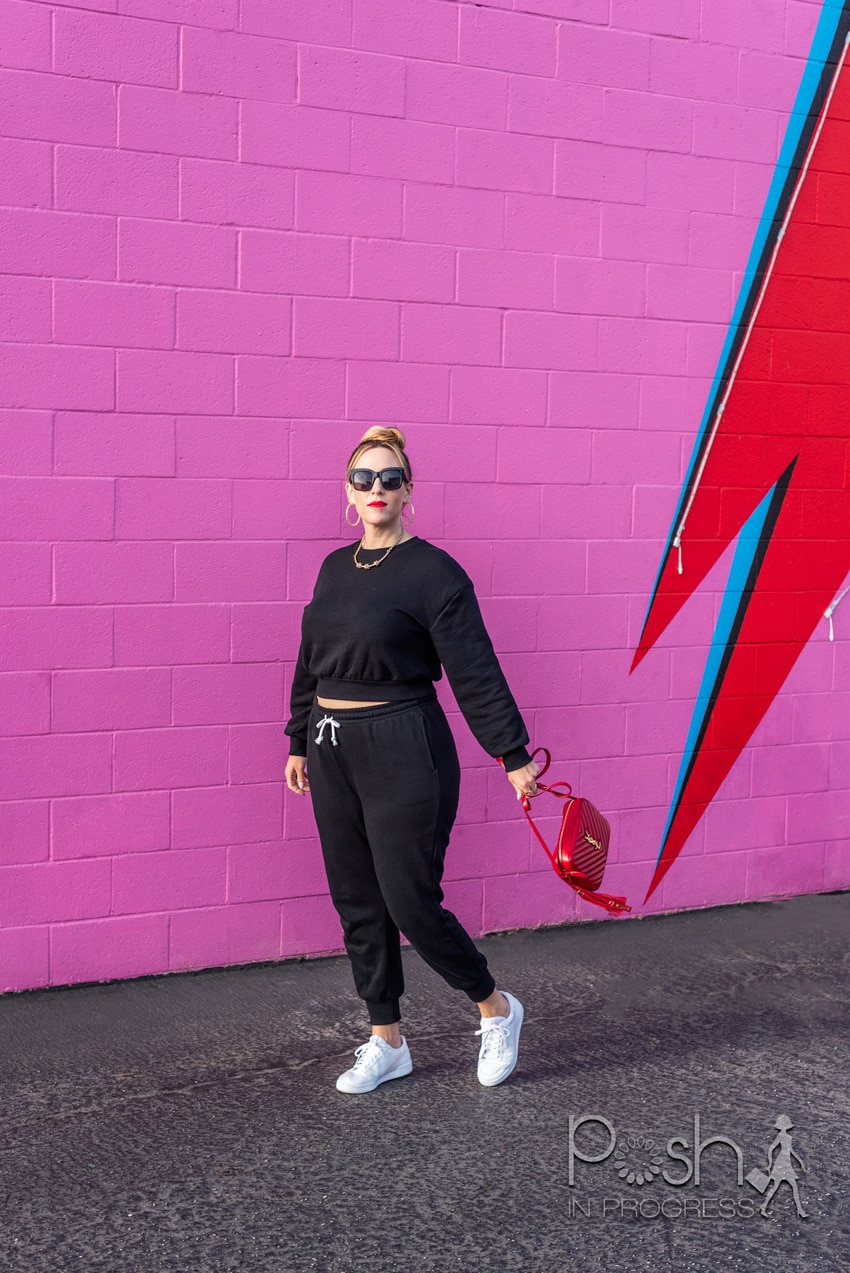 matching sweat suit for spring styled by top LA fashion blogger, Posh in Progress