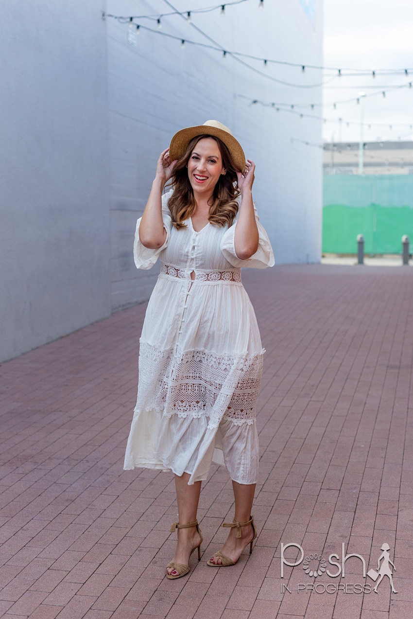 white long sleeve midi dress 3