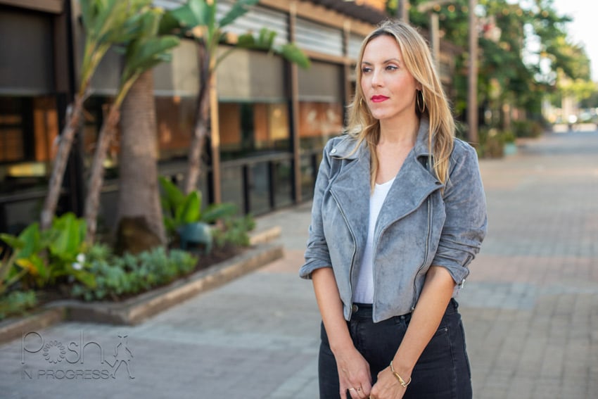 This is Why I Love Faux Suede Moto Jackets