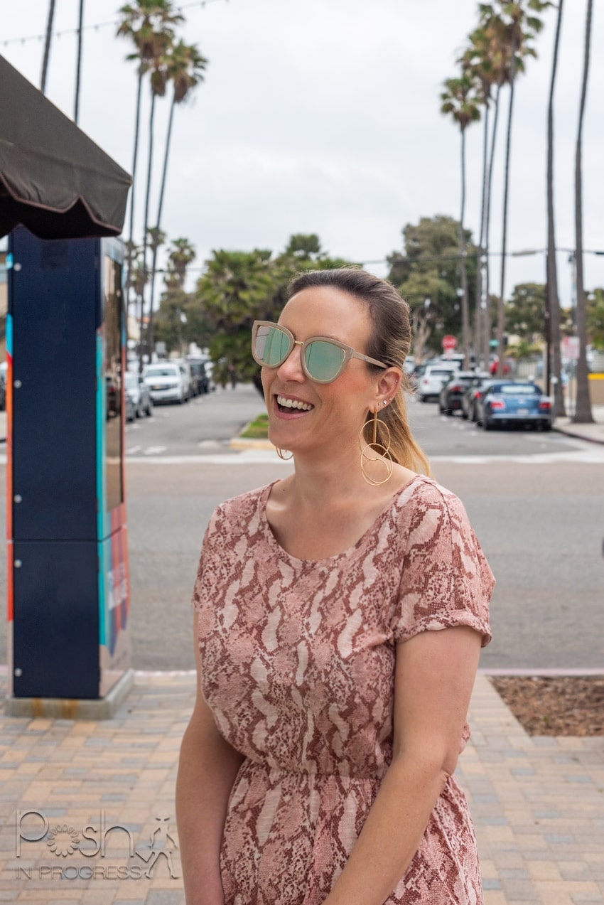 snake skin print dress 2