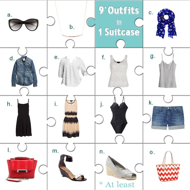 How to Pack for a Summer Vacation: 9 Looks 1 Suitcase