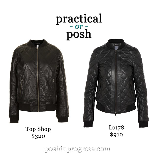 Practical or Posh: Black Quilted Leather Jacket