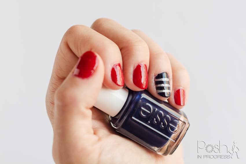Quick and Easy Patriotic Nail Art Tutorial