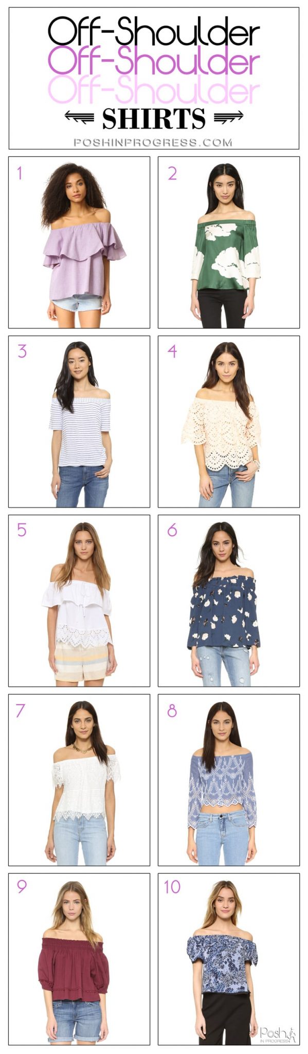 You Need to Know How to Wear an Off Shoulder Shirt