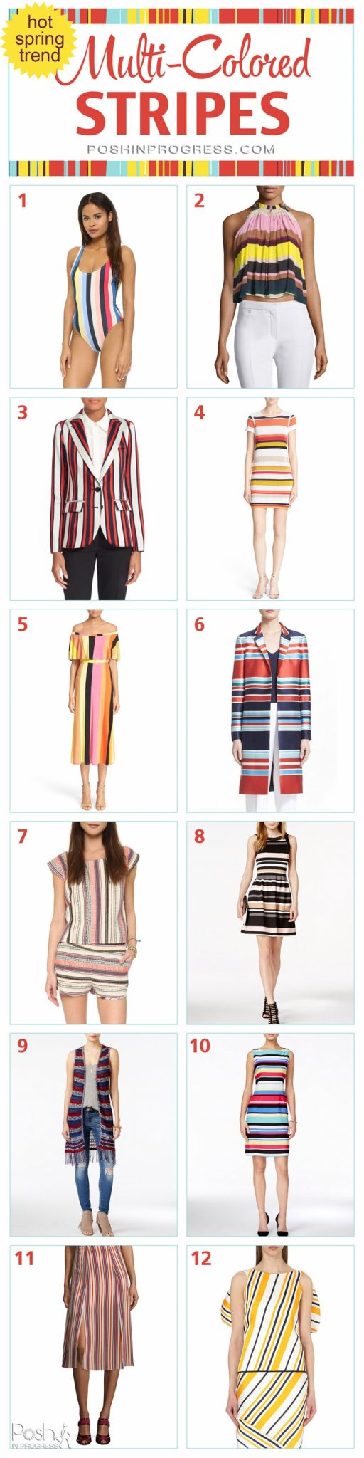 Multi-Colored Stripes is the Best Spring Trend