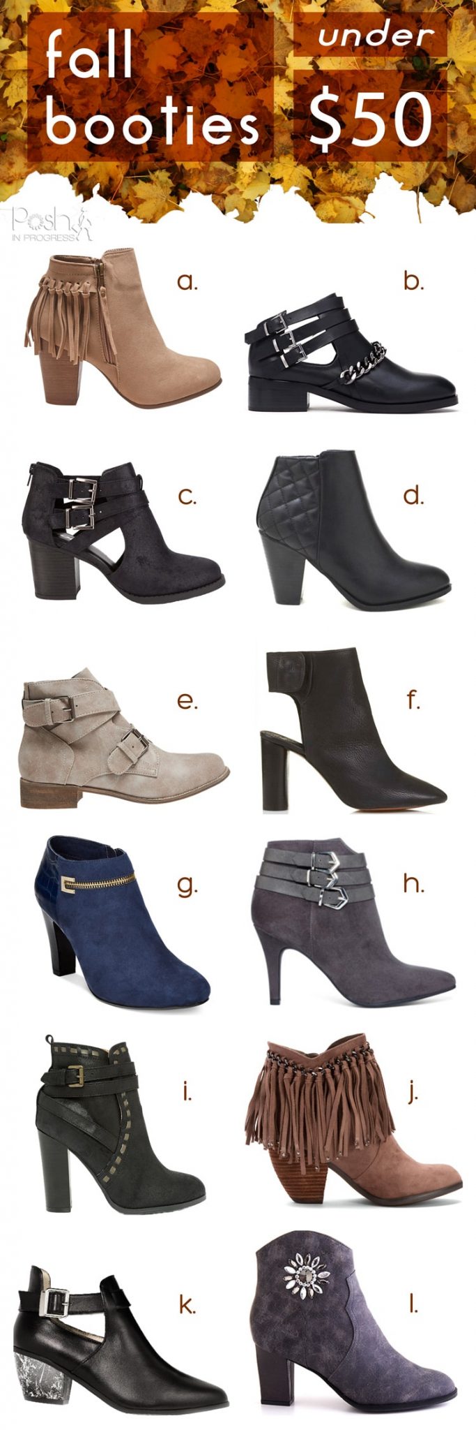 Fall Booties Under $50