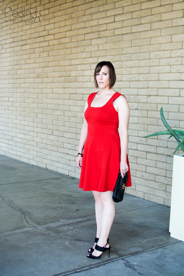 Red A-Line Dress