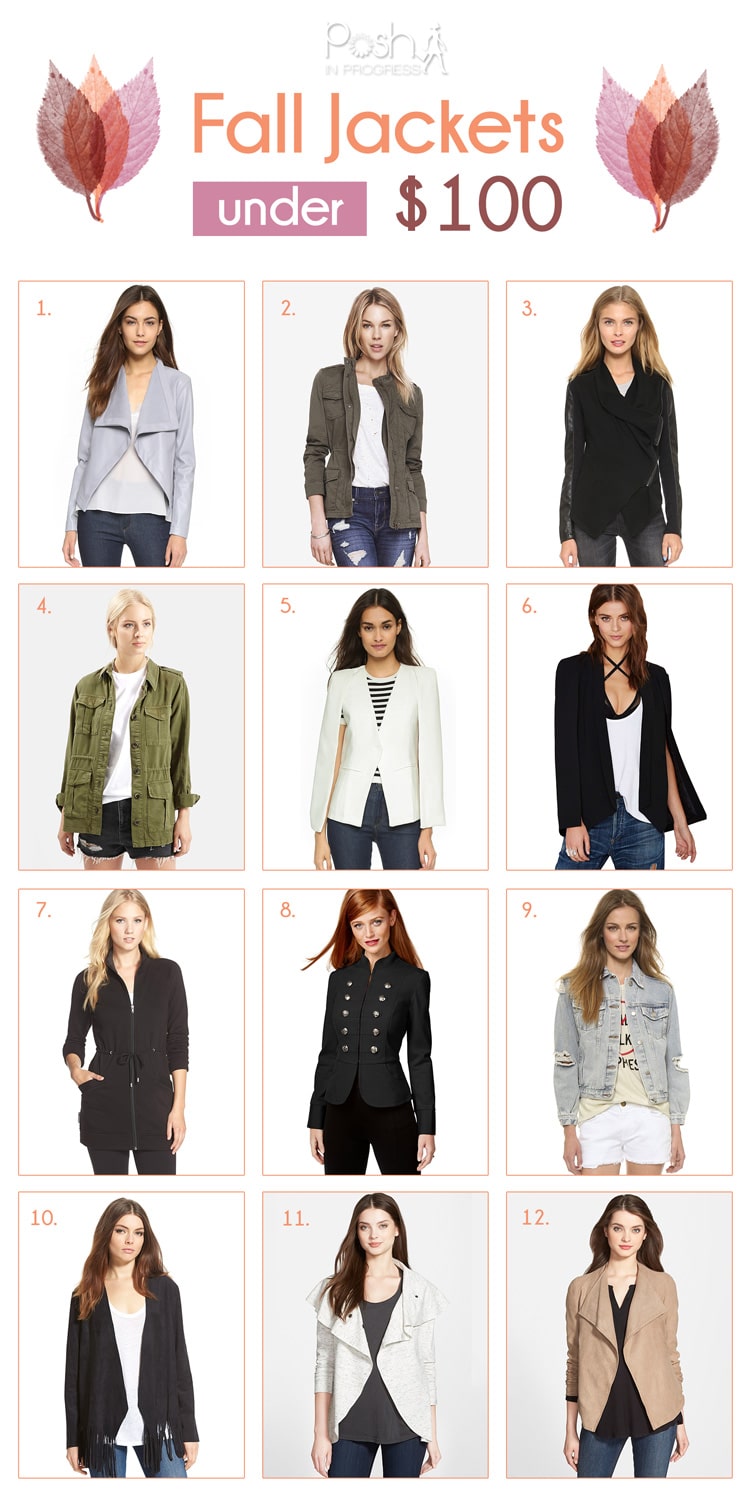 Fall Jackets Under $100