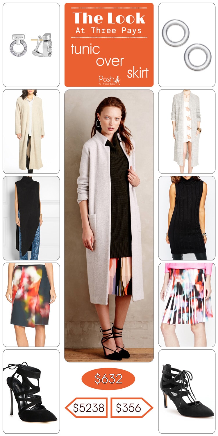 Tunic Over Skirt Look