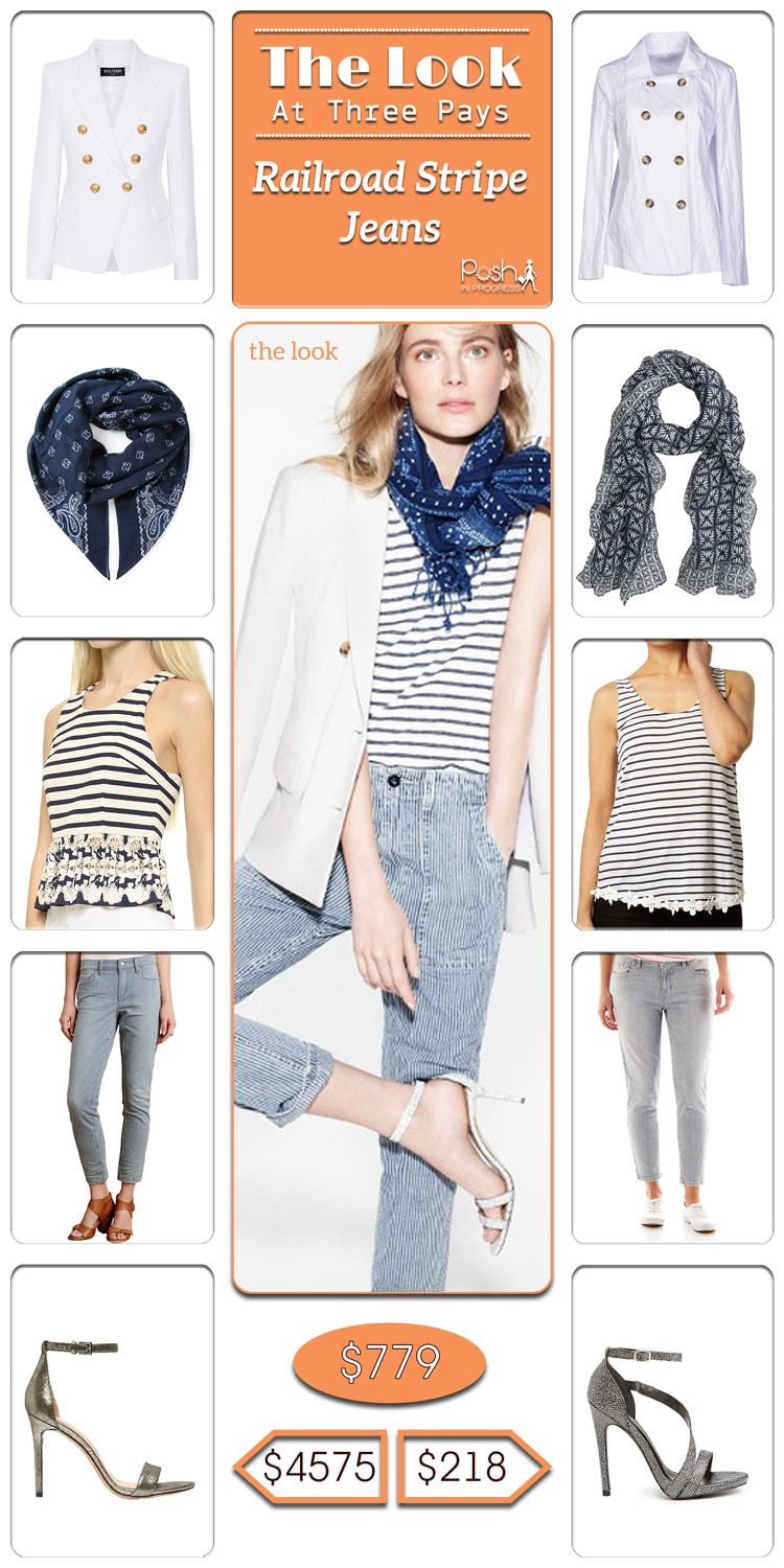 Three Pays: Railroad Stripe Jeans