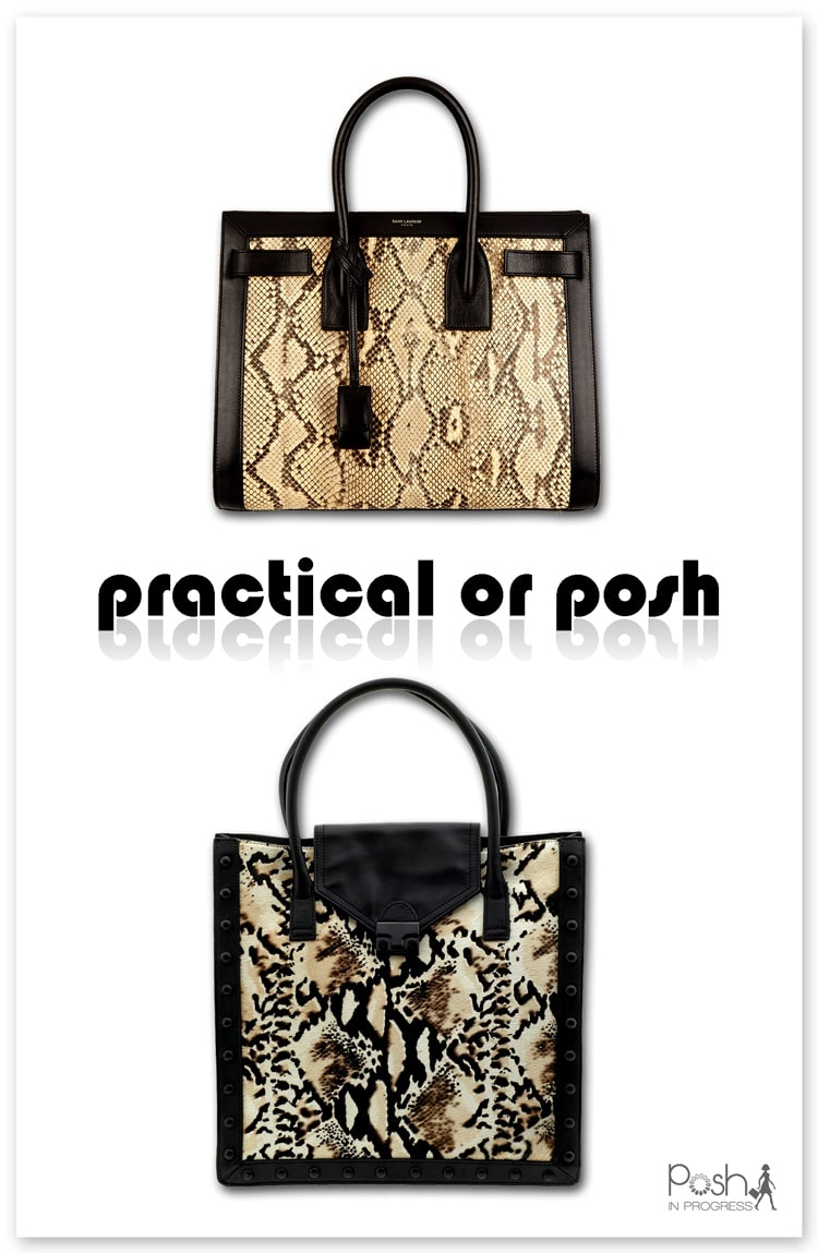 Python Leather Handbags