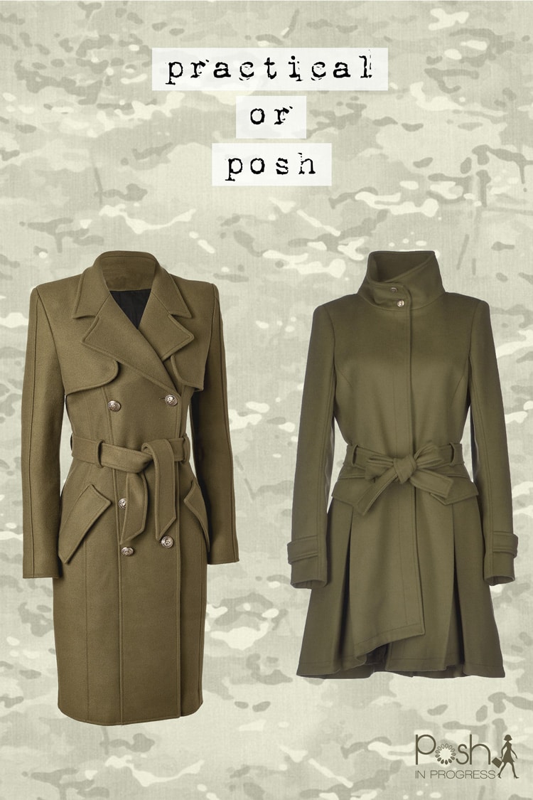 Practical or Posh: Wool Military Coats