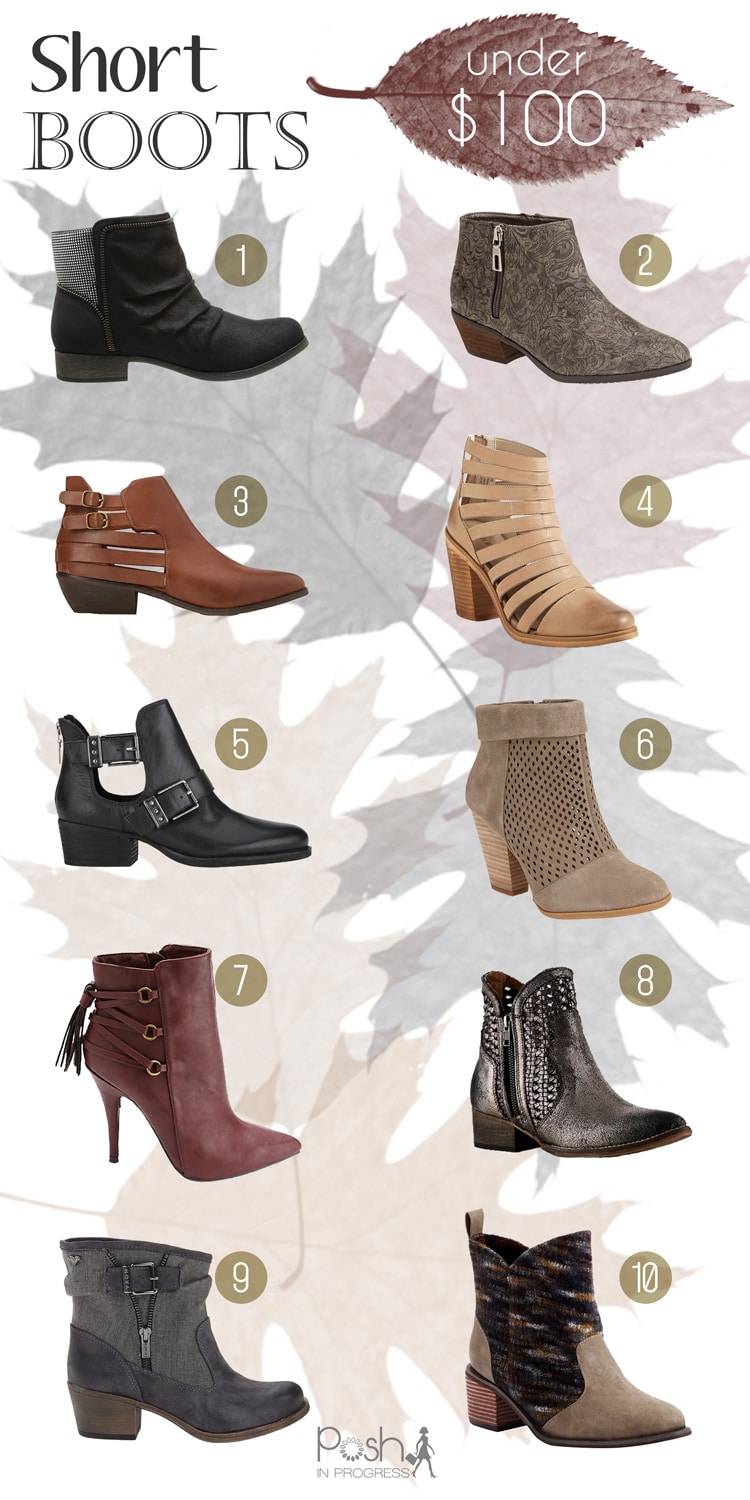 Fall Short Boots Under $100