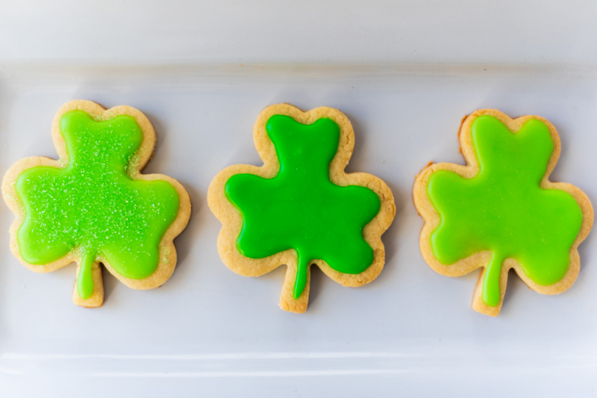 shamrock cookies