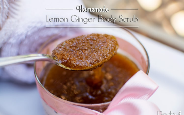 DIY Body Scrub: Lemon, Ginger and Sugar
