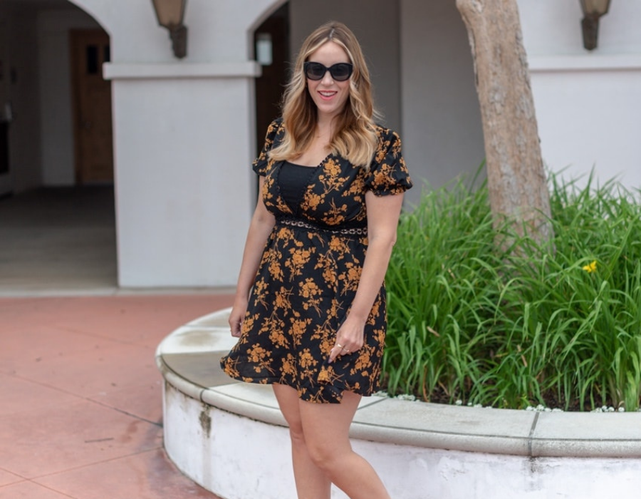 10 Adorable Black Floral Dresses I Love For Spring