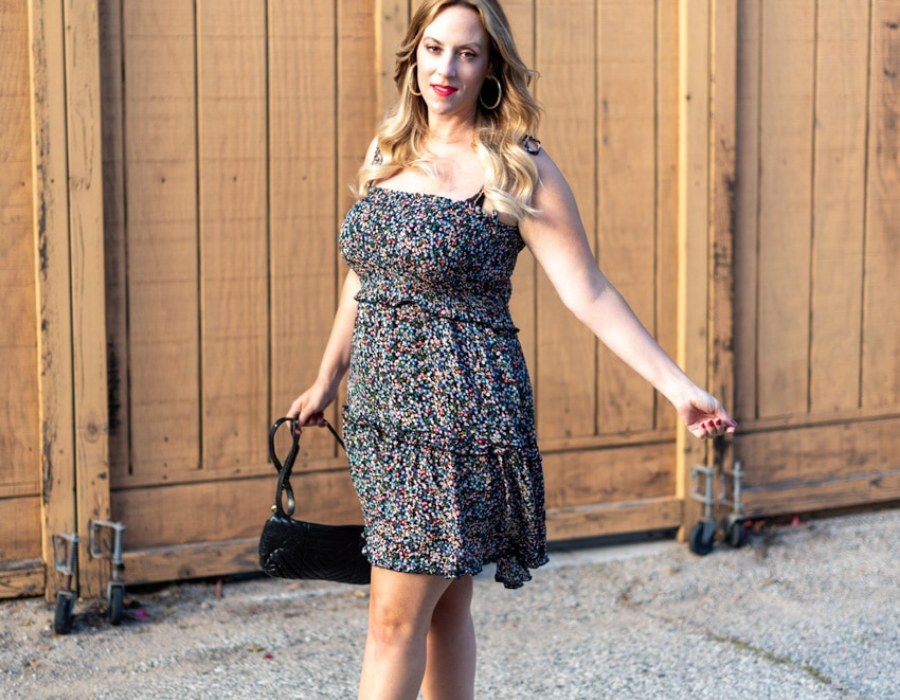 Here are 10 Black Floral Dresses That I Love