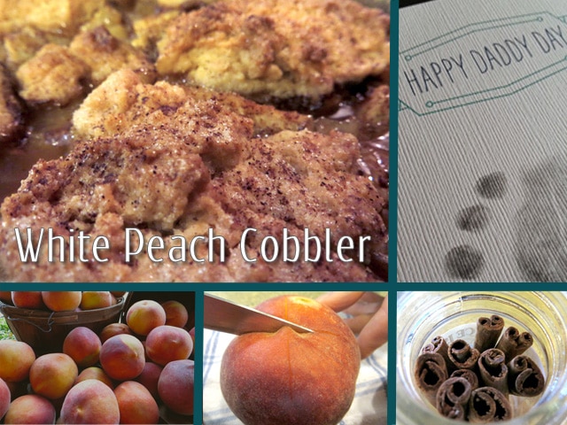 Farmer’s Market Finds: White Peach Cobbler