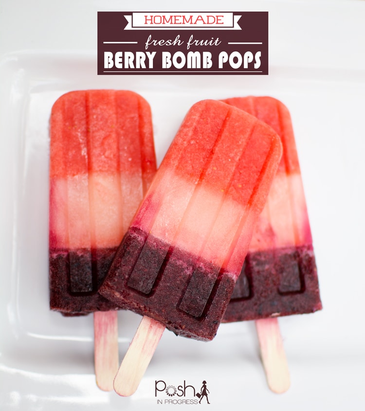 Homemade Bomb Pops with Fresh Fruit